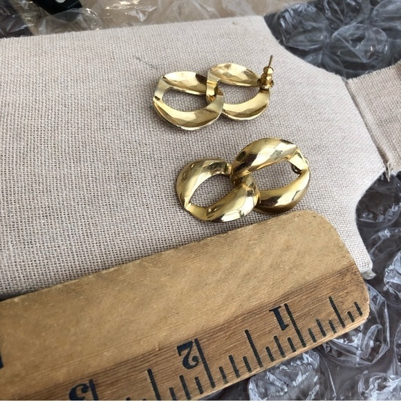 Vintage Drop Pierced Earrings - Picture 3 of 3